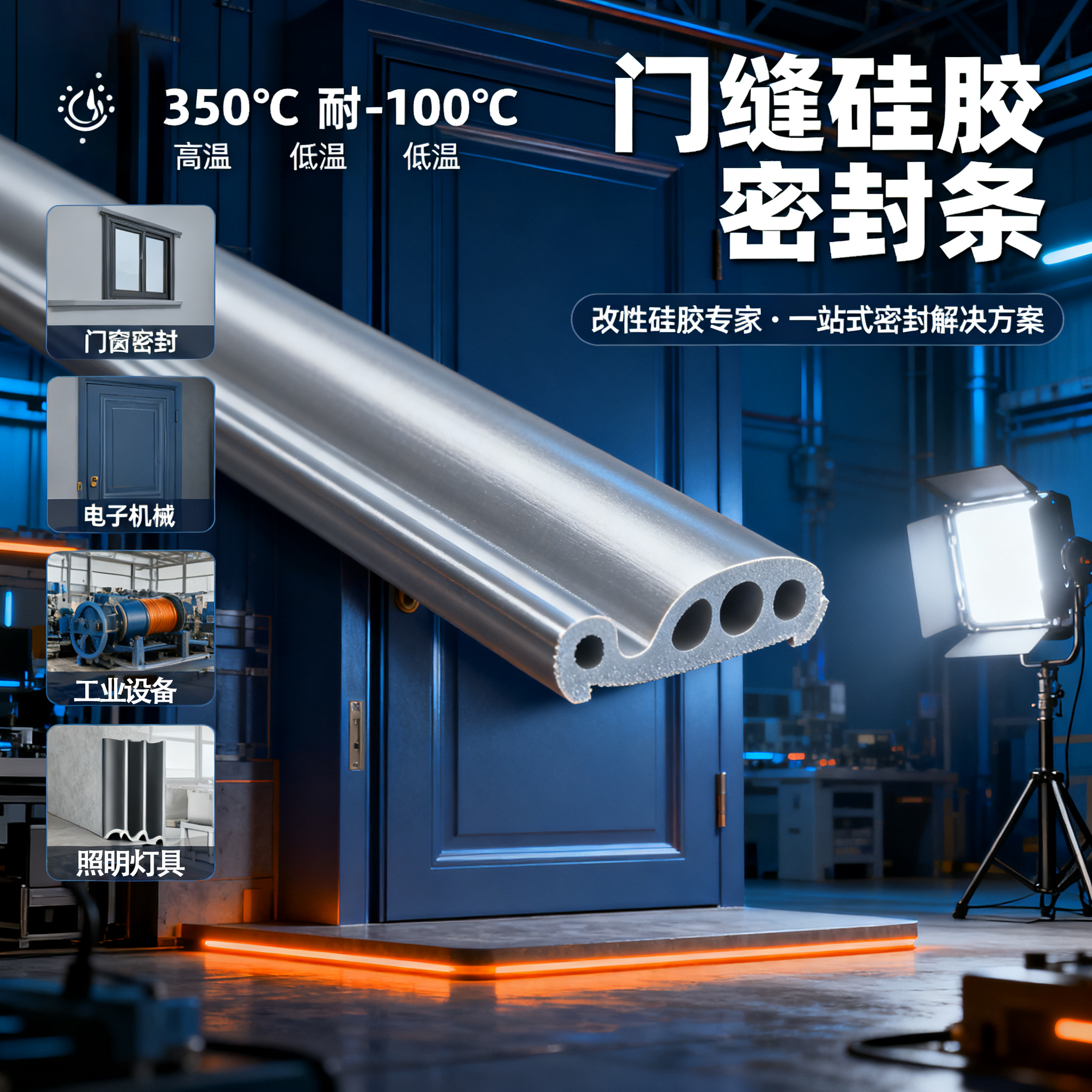 門縫硅膠密封條